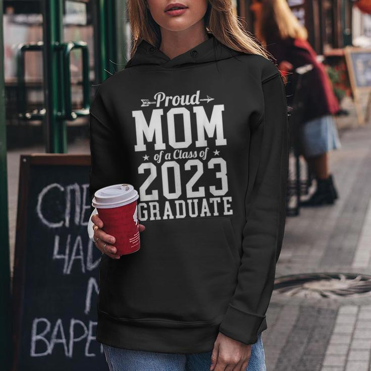 Proud Mom Of A Class Of 2023 Graduate School Senior 23 Gifts For Mom Funny Gifts Women Hoodie Unique Gifts