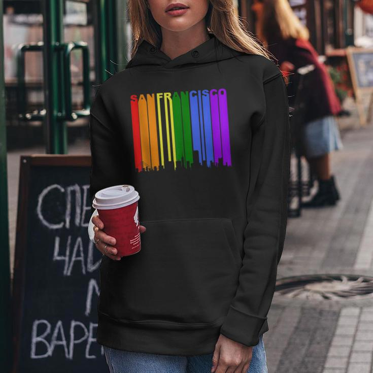 San Francisco California Lgbtq Gay Pride Rainbow Skyline Women Hoodie Unique Gifts