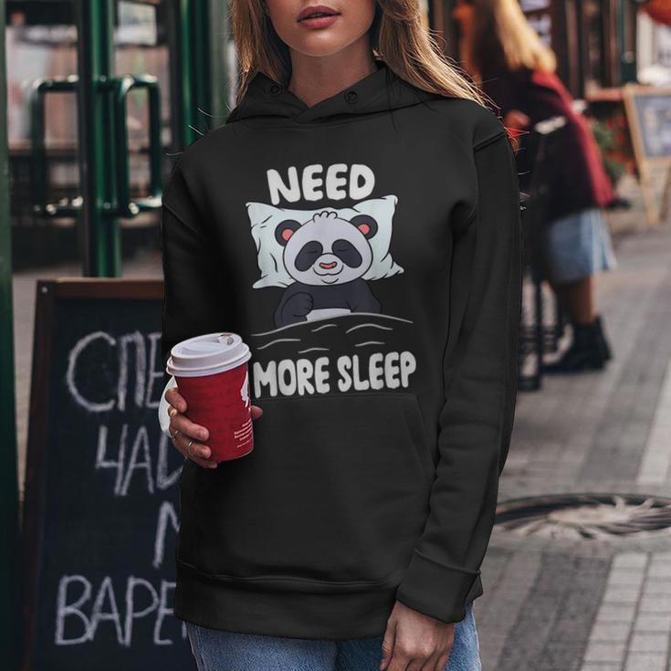 Sleeping Panda Bear Im So Tired Need More Sleep Women Hoodie Personalized Gifts