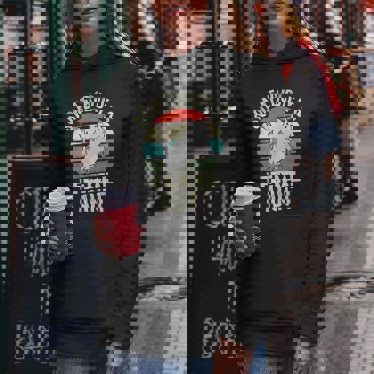 Somebodys Feral Aunt Wild Auntie Retro Cat Wild Family Women Hoodie Unique Gifts Somebodys Feral Aunt Wild Auntie Retro Cat Wild Family Women Hoodie Unique Gifts