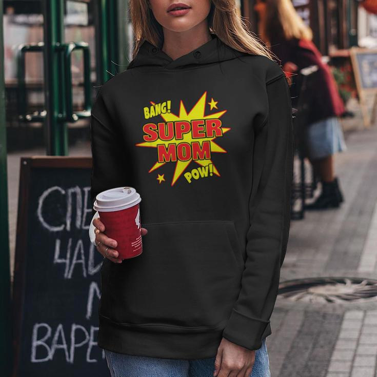Super Mom Super Power Mother Mommy Hero Women Hoodie Unique Gifts