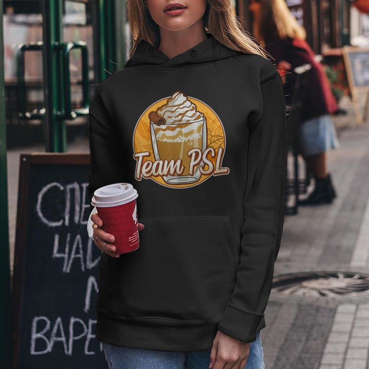 Team Psl Pumpkin Spice Latte Coffee Autumn Fall Thanksgiving For Coffee Lovers Women Hoodie Unique Gifts