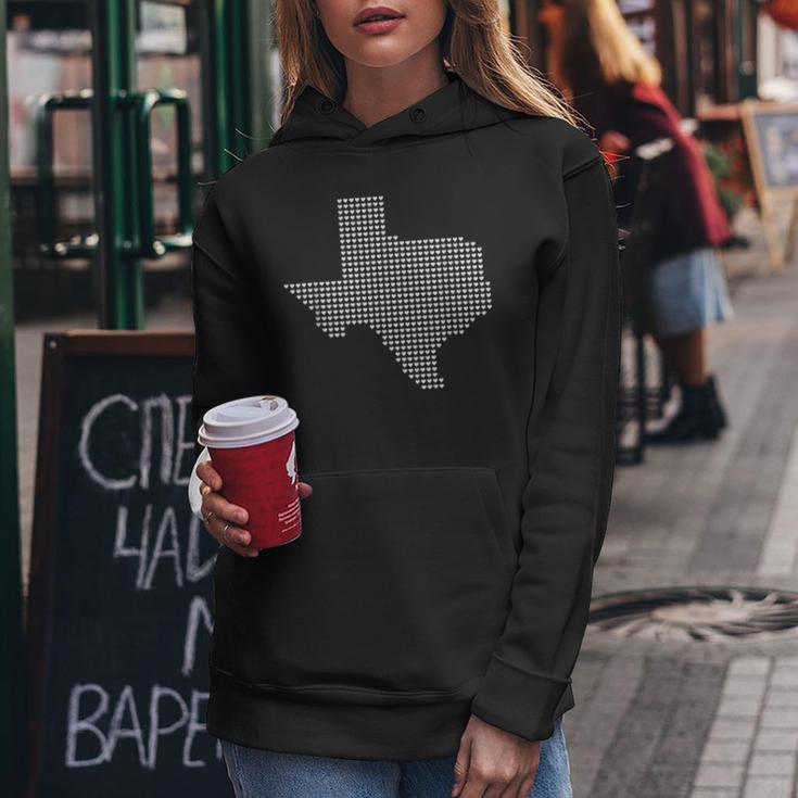 TexasWomen Men Kids Texas State Map Made Of Hearts Texas Funny Designs Gifts And Merchandise Funny Gifts Women Hoodie Unique Gifts