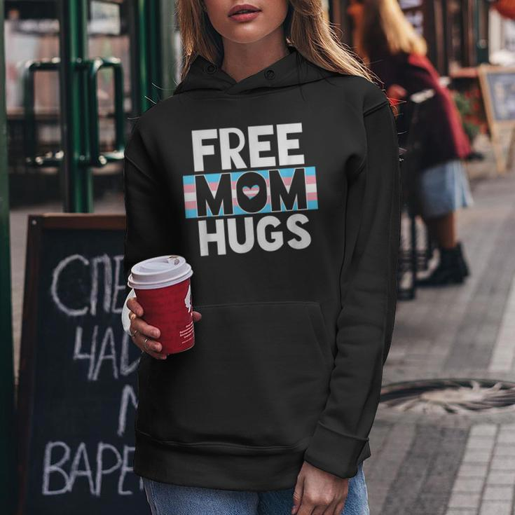 Transgender Mom Free Hug - Trans Mom Pride Hug Outfit Gift Women Hoodie Unique Gifts