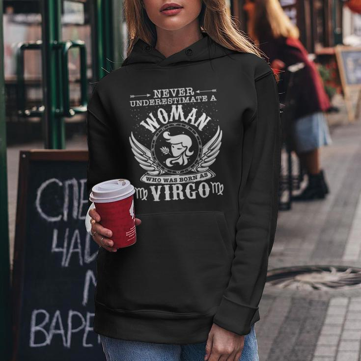 Never Underestimate A Woman Who Was Born As Virgo Women Hoodie Personalized Gifts