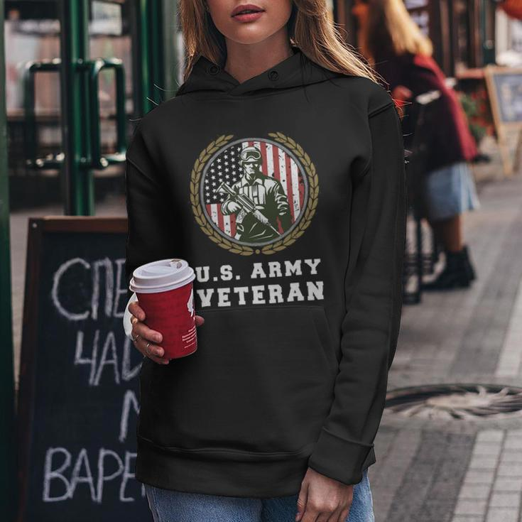 Veteran Vets Us Army Veteran United States Army Usa Flag Veterans Women Hoodie Unique Gifts