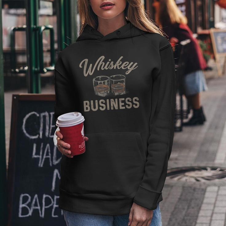 Whiskey Business Vintage Shot Glasses Alcohol Drinking Women Hoodie Unique Gifts
