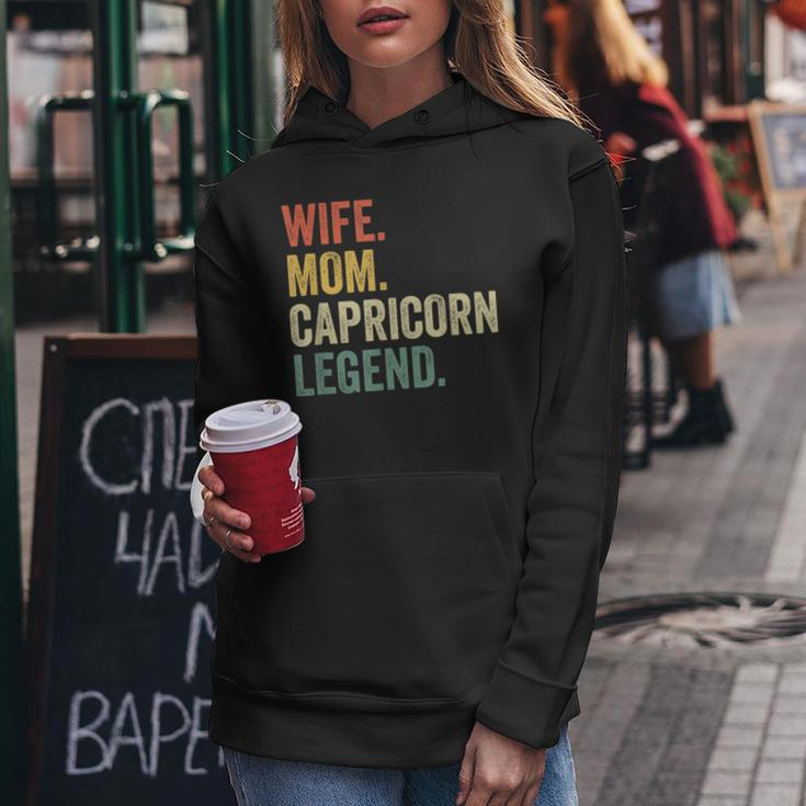 Wife Mom Capricorn Legend Zodiac Astrology Mother Women Hoodie Unique Gifts