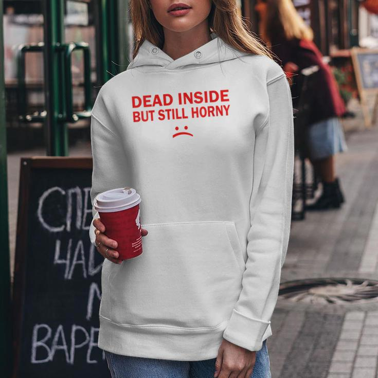 Couples Xmas Husband And Wife Dead Inside But Still Horny Women Hoodie Unique Gifts