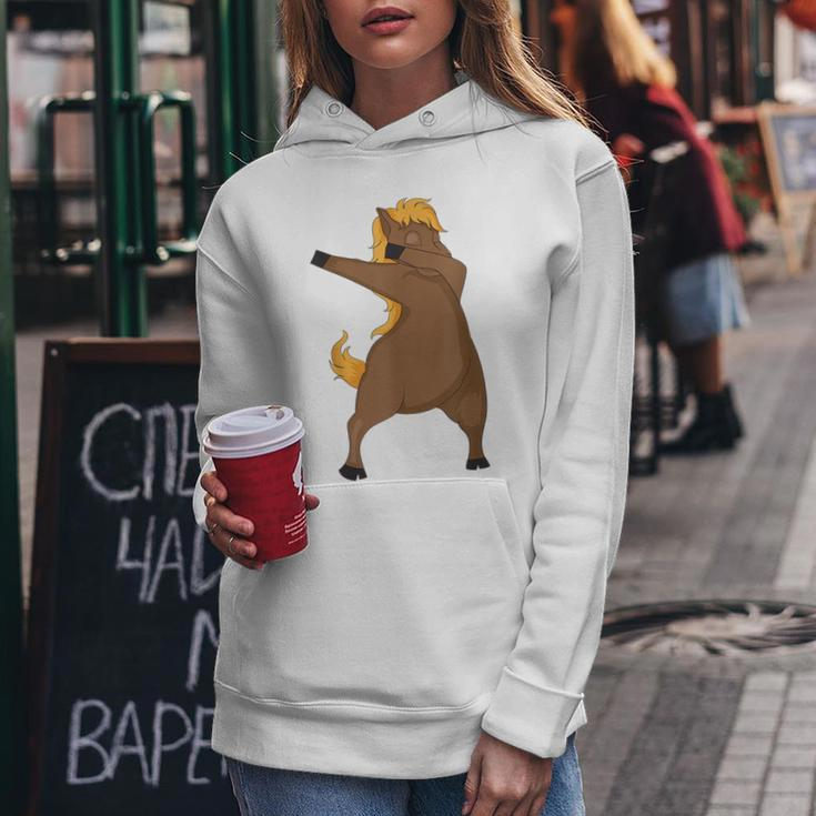 Cute Horse In Dab Dance A Gift For Boys And Girls Women Hoodie Unique Gifts