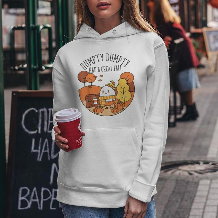 Humpty Had A Great Fall Autumn Joke Thankgving Women Hoodie Unique Gifts