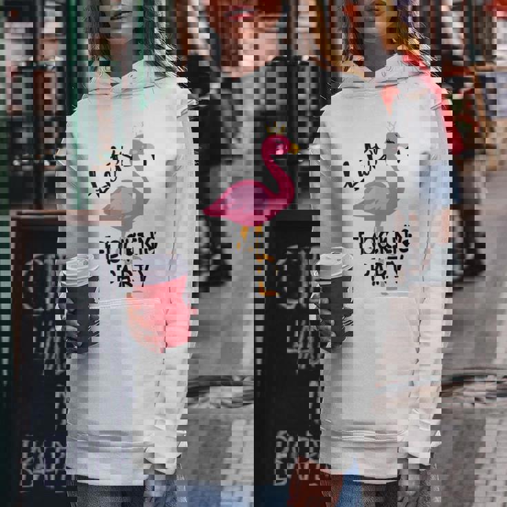Lets Flocking Party Matching Flamingo Bachelorette Party Women Hoodie Unique Gifts