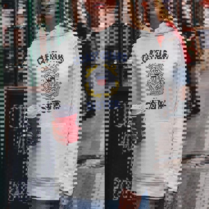 Proud Us Coast Guard Sister Military Pride Gift For Womens Gifts For Sister Funny Gifts Women Hoodie Unique Gifts