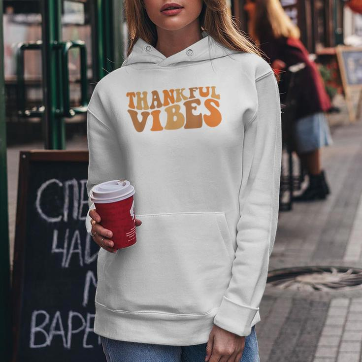 Thankful Vibes Fall Thanksgiving Women Hoodie Personalized Gifts