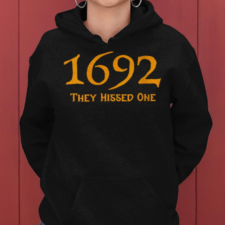 1692 They Missed One Orange Salem Halloween Women Hoodie