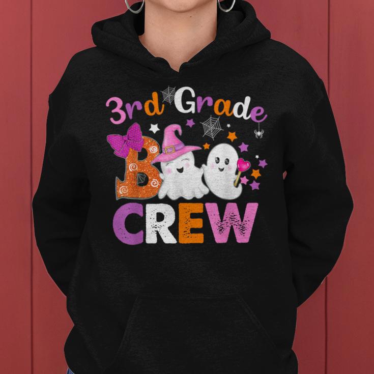 3Rd Grade Boo Crew Third Grade Halloween Costume Teacher Kid Women Hoodie