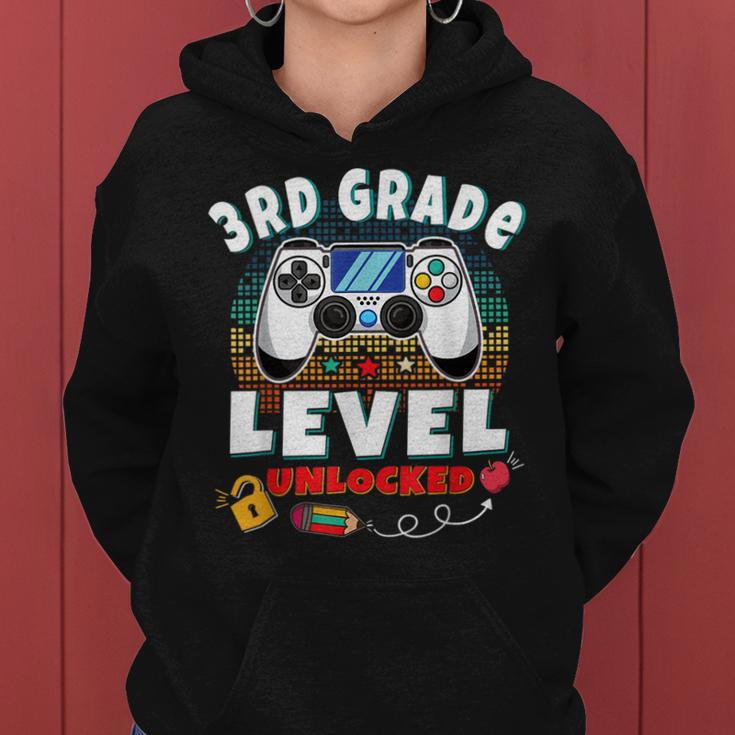 3Rd Grade Level Unlocked Video Game Back To School Boys Women Hoodie