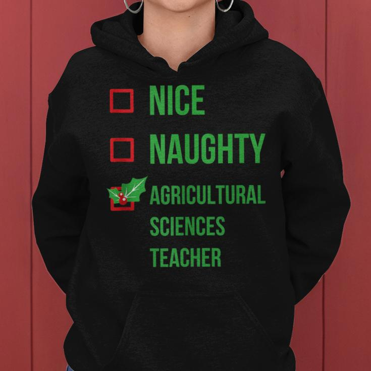 Agricultural Sciences Teacher Pajama Christmas Women Hoodie