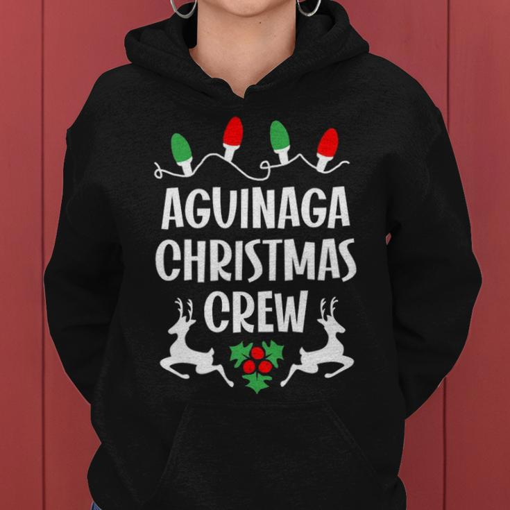 Aguinaga Name Gift Christmas Crew Aguinaga Women Hoodie