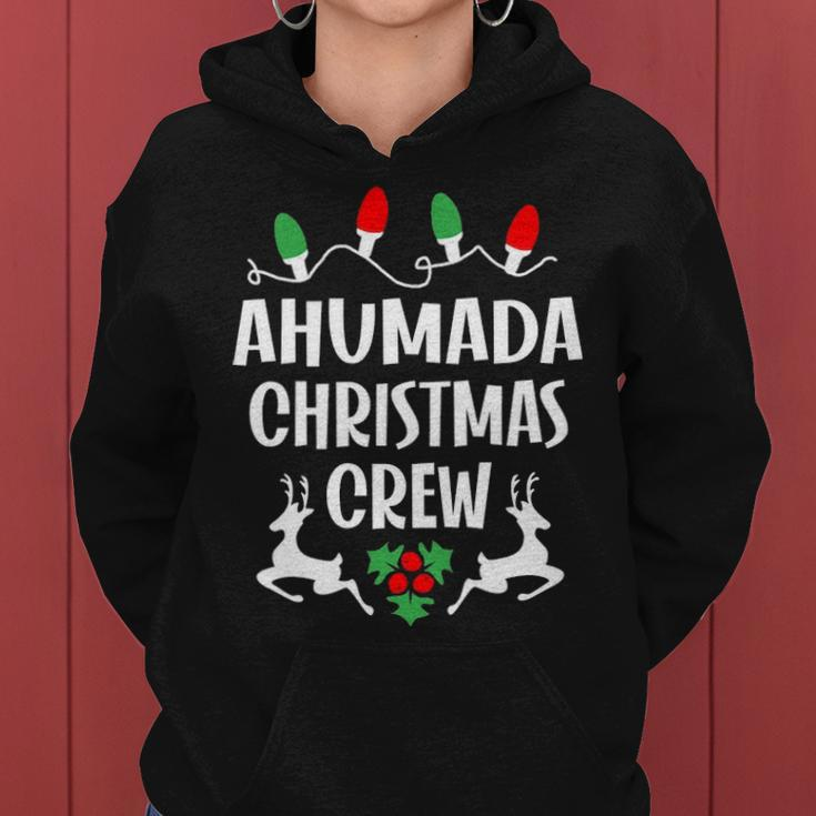 Ahumada Name Gift Christmas Crew Ahumada Women Hoodie