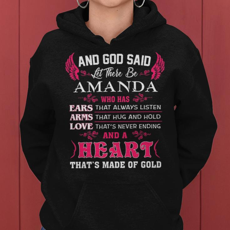 Amanda Name Gift And God Said Let There Be Amanda V3 Women Hoodie