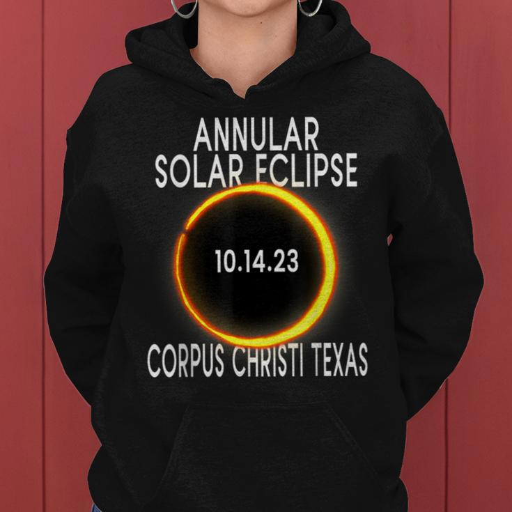 Annular Solar Eclipse 2023 Corpus Christi Texas Women Hoodie