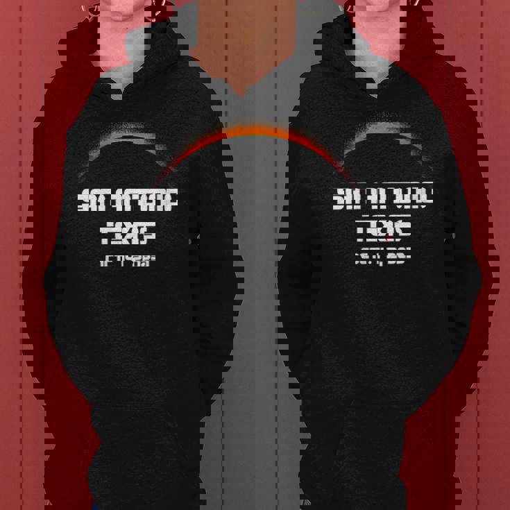 Annular Solar Eclipse 2023 San Antonio Annularity Fall Women Hoodie