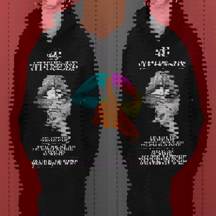 Ari Name Gift Ari With Three Sides Women Hoodie