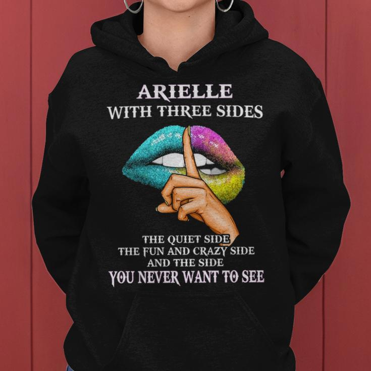 Arielle Name Gift Arielle With Three Sides Women Hoodie