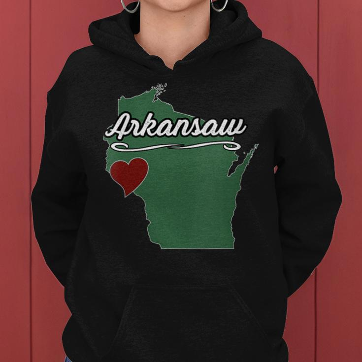 Arkansaw Wisconsin Wi Usa City State Souvenir Women Hoodie