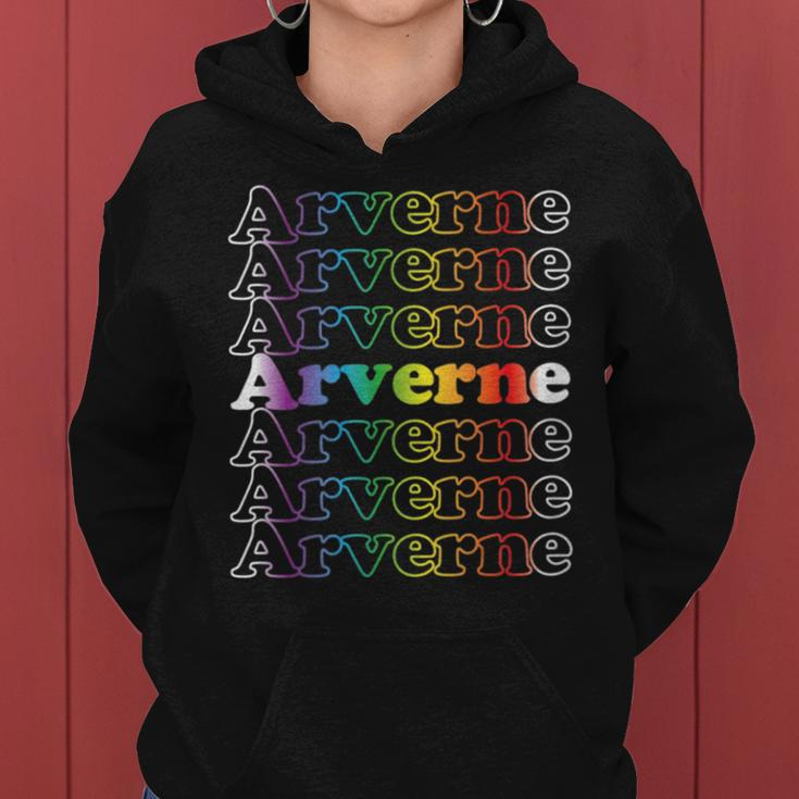 Arverne Lgbt Rainbow Pride Vintage Inspired Women Hoodie