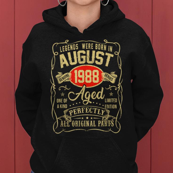 August 1988 35Th Birthday 35 Year Old Women Hoodie