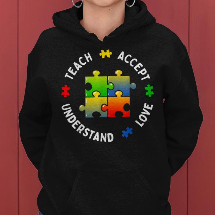 Autism Awareness Teacher Teach Accept Understand Love Women Hoodie