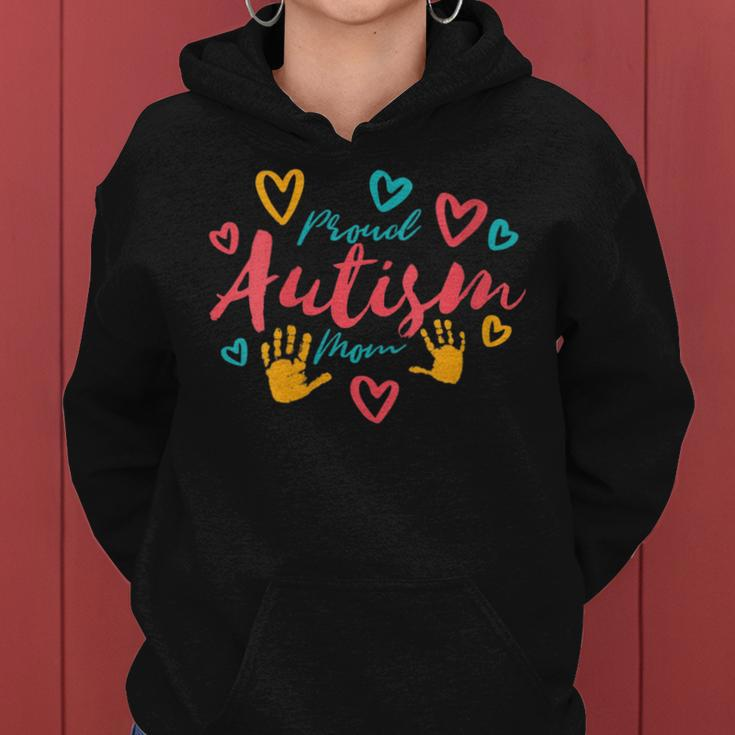 Autism Mom Proud Autistic Pride Awareness Day Month Asperger Women Hoodie