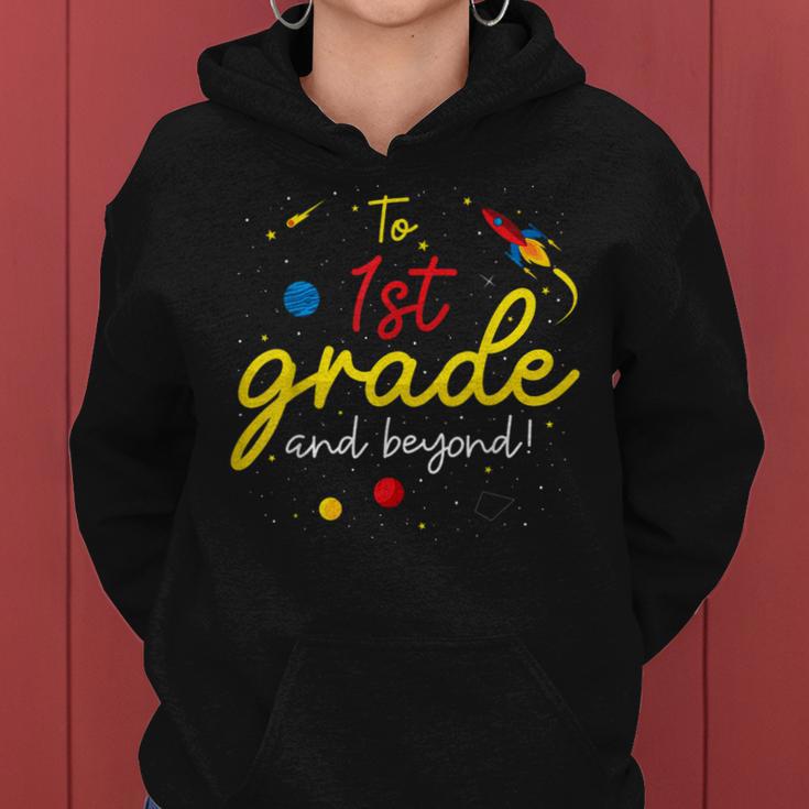 Back To School First Grade Boy Girl Space 1St Grade Teacher Women Hoodie