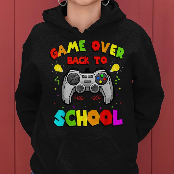 Back To School Funny Game Over Teacher Student Controller Women Hoodie