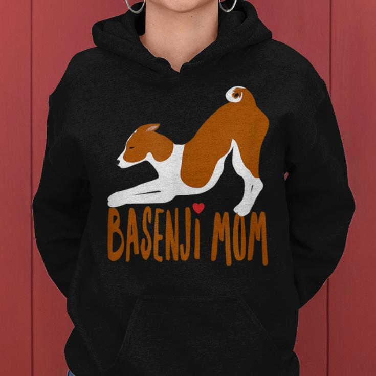 Basenji I Love My Mom -Cute And Fun For Dog People Women Hoodie