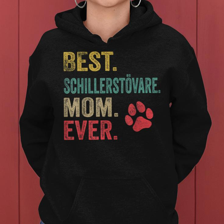Best Schillerstövare Mom Ever Vintage Mother Dog Lover Women Hoodie