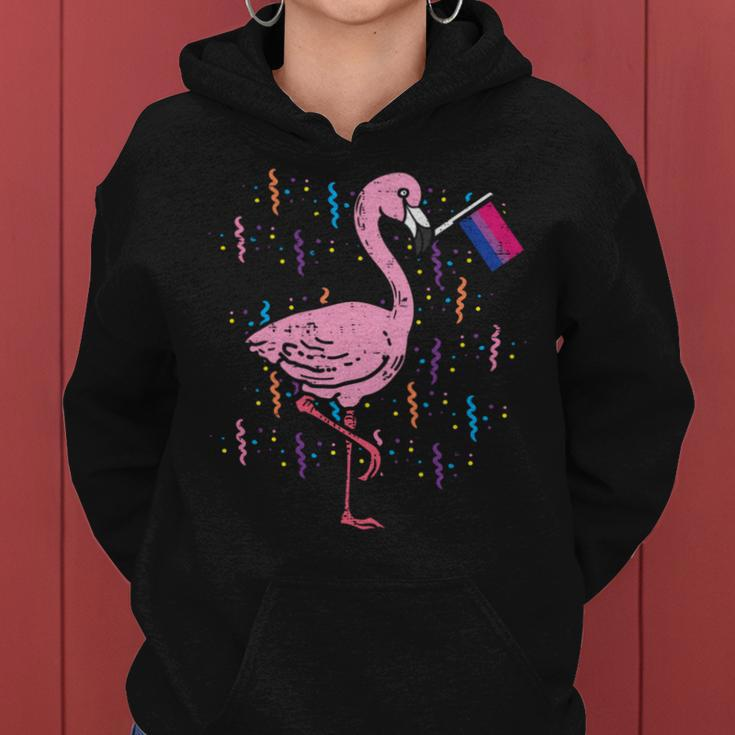 Bisexual Flag Flamingo Lgbt Bi Pride Stuff Animal Women Hoodie