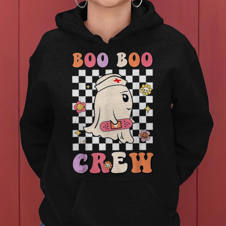 Boo Boo Crew Nurse Ghost Halloween Nurse Women Hoodie