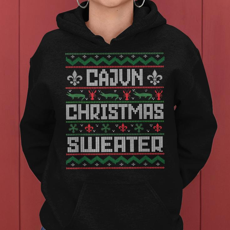 Cajun Ugly Christmas Xmas Sweater Louisiana Holiday Women Hoodie