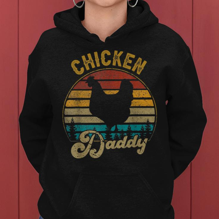 Chicken Daddy Vintage Retro 70S Chicken Dad Fathers Day Men Women Hoodie