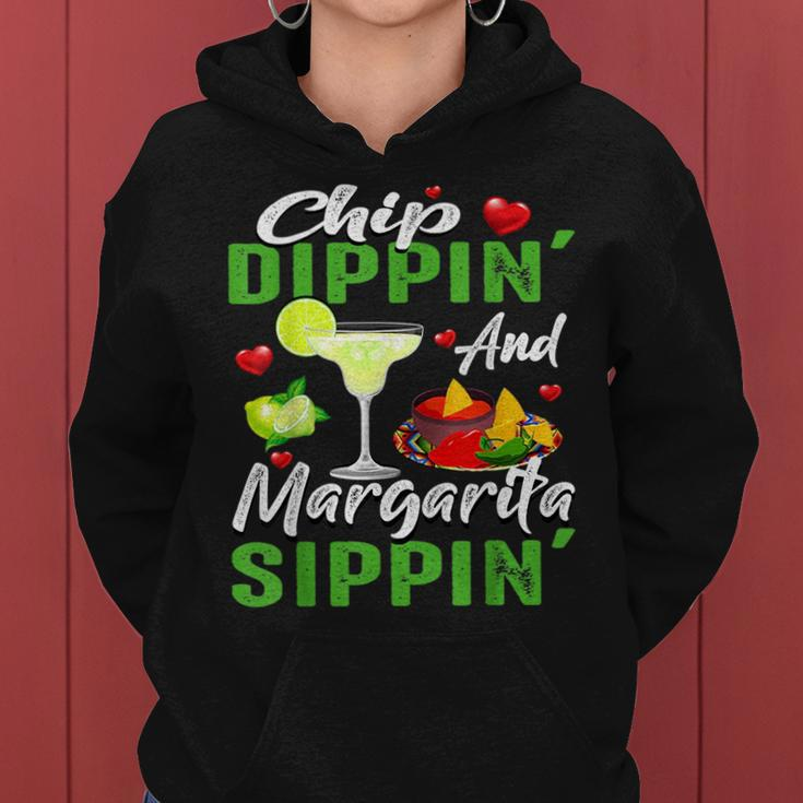 Chip Dippin And Margarita Sippin Funny Cinco De Mayo Women Cinco De Mayo Funny Gifts Women Hoodie