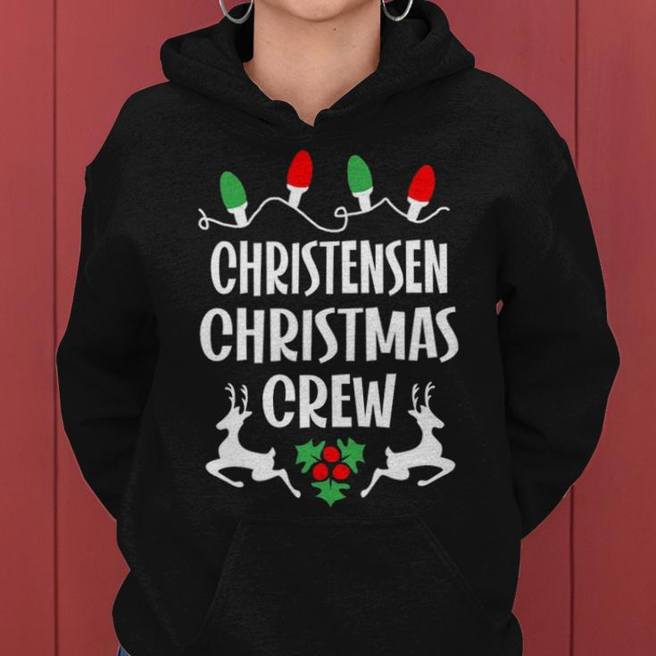 Christensen Name Gift Christmas Crew Christensen Women Hoodie
