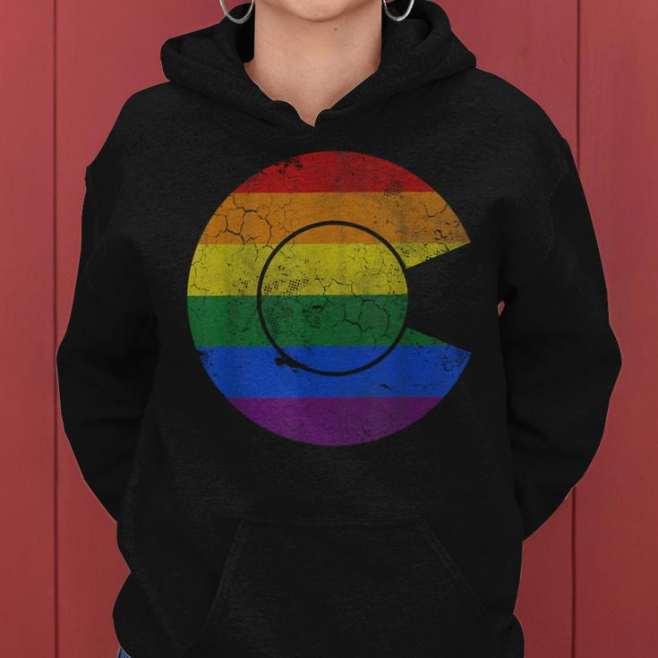 Colorado Lgbtq Rainbow Flag Gay Lesbian Bi Trans Queer Women Hoodie