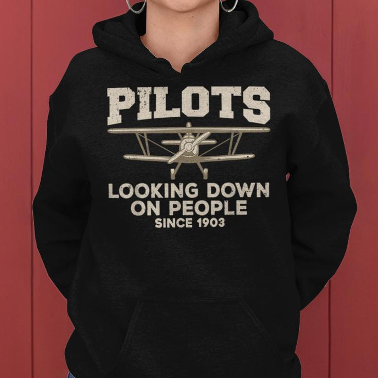 Cool Pilot For Men Women Aircraft Pilot Airplane Flying Women Hoodie