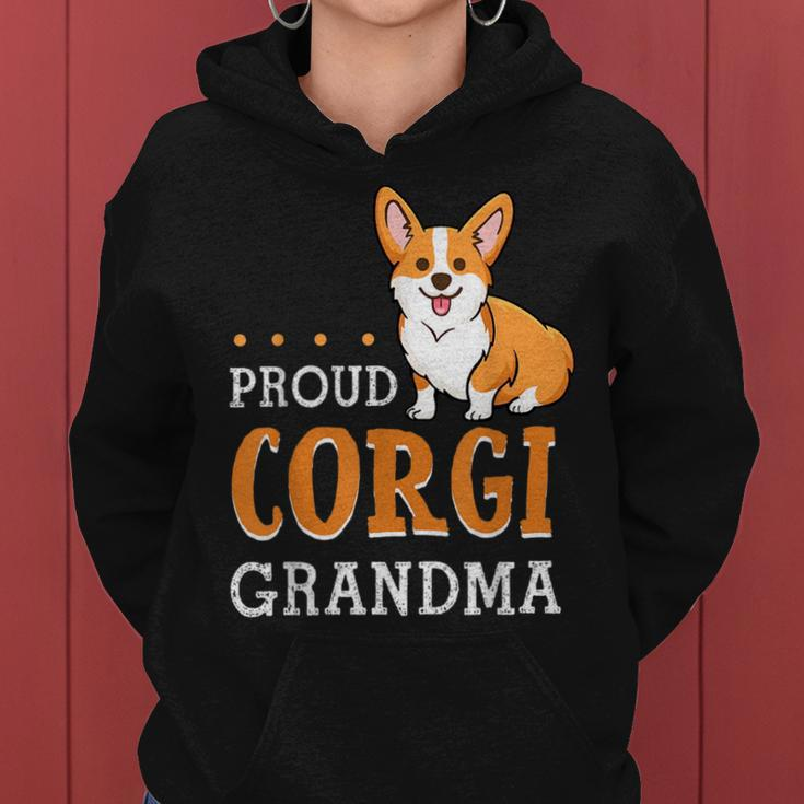 Corgi Grandma Funny Mothers Day Dog Lover Gift Proud Women Hoodie