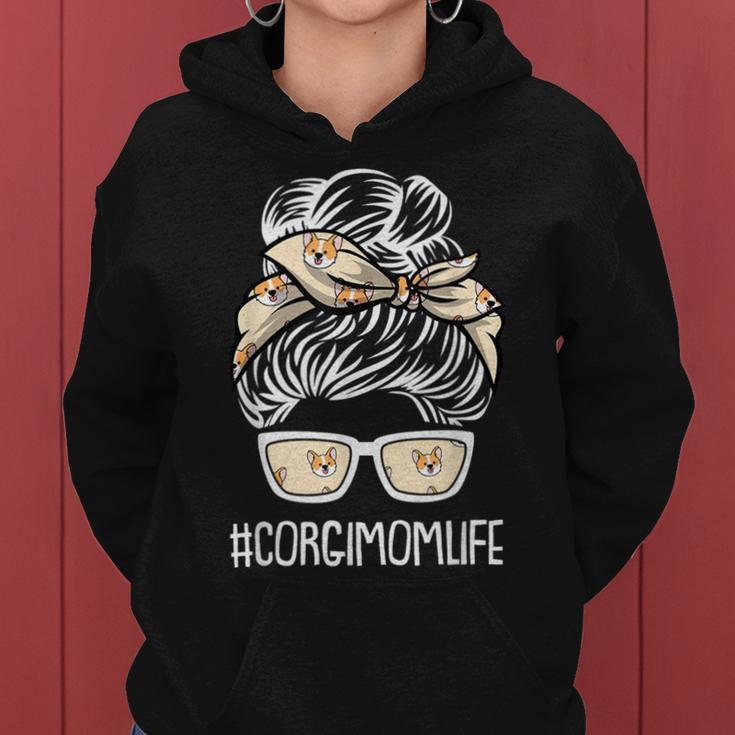 Corgi Mom Life Mothers Day Dog Puppy Pet Owner Mama Momma Women Hoodie