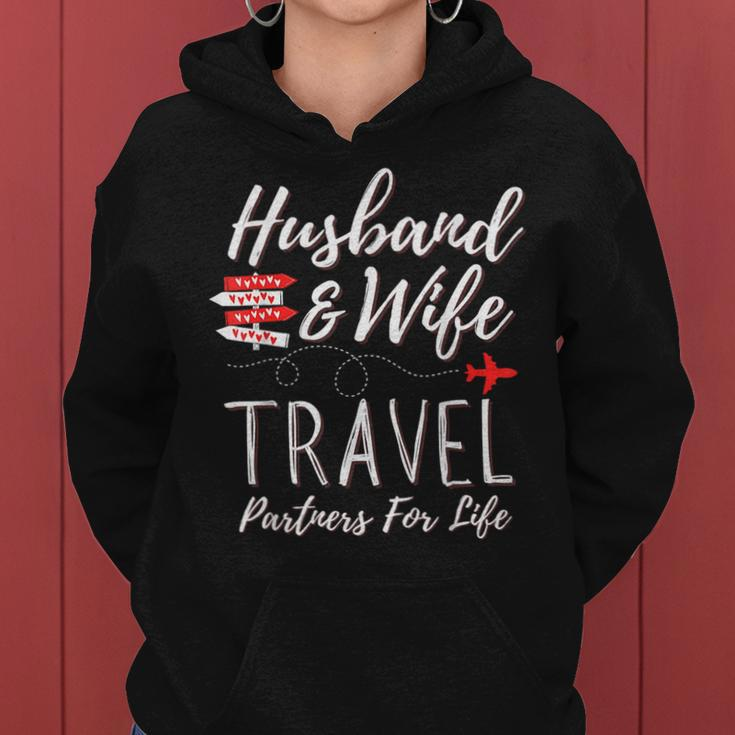 Couple Matching Husband And Wife Travel Partners For Life Women Hoodie