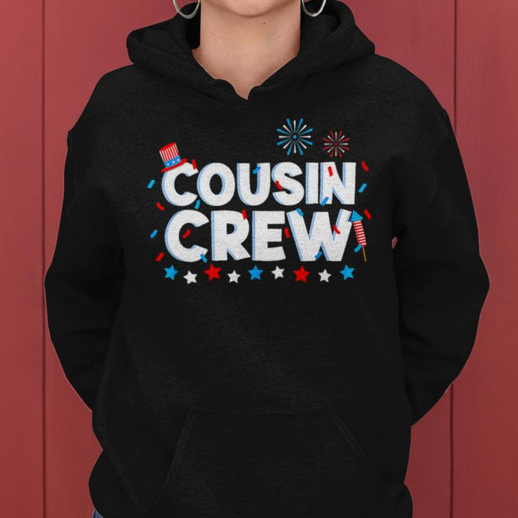 Cousin Crew 4Th Of July Patriotic American Family Ing Women Hoodie